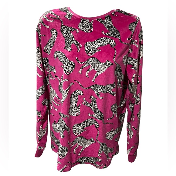 Primark Pink Cheetah Print Long Sleeve Shirt Women’s Small - NWT - Picture 1 of 4